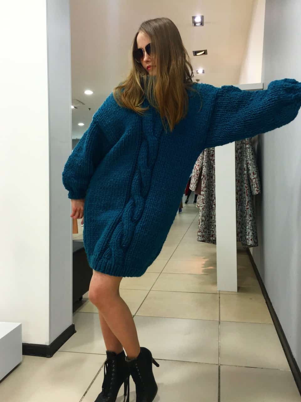 Длинный свитер женский - купить в интернет-магазине вязаной одежды Shapar