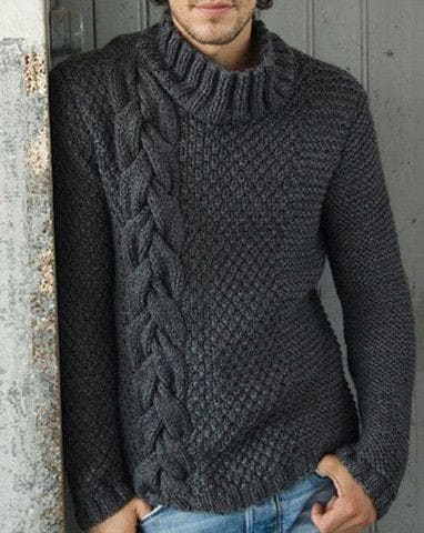 Пуловер мужской вязание