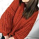 На пятой фотографии коралловый кардиган для модных девушек от Shapar, бренда вязаной одежды ручной работы в интернет магазине связанных спицами вещей.