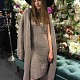 На третьей фотографии длинное платье с кардиганом комплект для модных девушек от Shapar, бренда вязаной одежды ручной работы в интернет-магазине связанных спицами вещей.