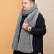 На третьей фотографии серый шарф мужской от Shapar, бренда вязаной одежды ручной работы в интернет магазине связанных спицами вещей.