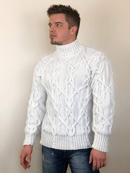 Мужской вязаный пуловер купить - вязаные свитера для мужчин - Ksena