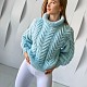 На десятой фотографии стильный женский джемпер из ангоры от Shapar, бренда вязаной одежды ручной работы в интернет-магазине связанных спицами вещей.