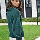 На девятой фотографии темно-зеленый свитер женский от Shapar, бренда вязаной одежды ручной работы в интернет-магазине связанных спицами вещей.